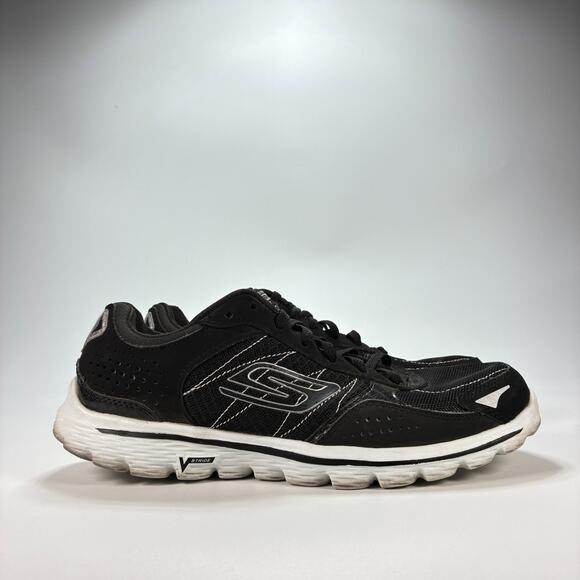 Skechers GOwalk 2 Flash Black Slip On Walking Shoes Comfort 13960 Women’s Size 8 - Picture 1 of 9